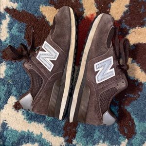 Brown new balance 574 size 12